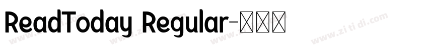 ReadToday Regular字体转换